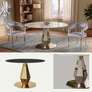 Diamante | Estructura Acero Oro & Cromo