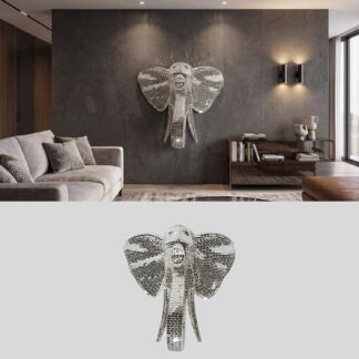 Elefante | Figura en Resina con Apliques de Cristal
