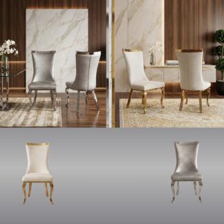 Marbella  | Estructura Acero Oro & Cromo